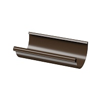 Желоб полукруглый D125 Docke STAL PREMIUM Каштан (RAL 8017) 3м