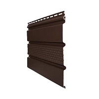Софит акриловый Grand Line Classic с центральной перфорацией Темный дуб