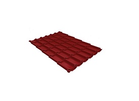 Металлочерепица Классик 0,5 Satin RAL 3011 Коричнево-красный