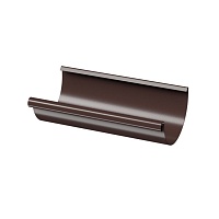 Желоб полукруглый D125 Docke STAL PREMIUM Шоколад (RAL 8019) 3м