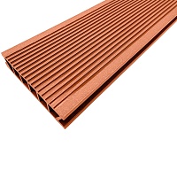 Террасная доска Deckron Classic Color (Шовная) 153*28*4000мм Терракота