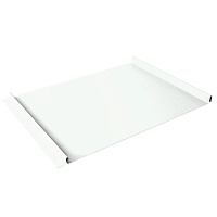 Фальцевая кровля Кликфальц 0,45 Drap TX с пленкой на замках RAL 9003 сигнальный белый