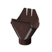 Воронка желоба 125/90 Docke STAL PREMIUM Каштан (RAL 8017)