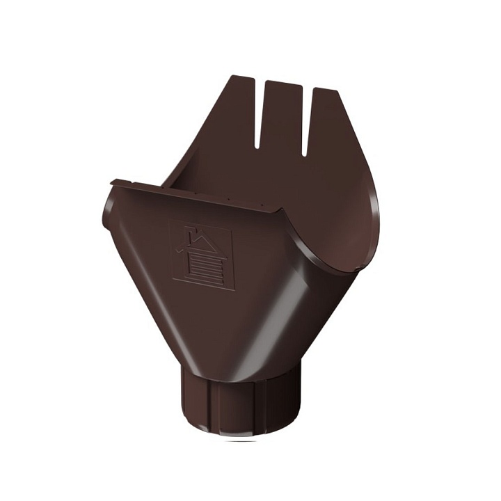 Воронка желоба 125/90 Docke STAL PREMIUM Каштан (RAL 8017)
