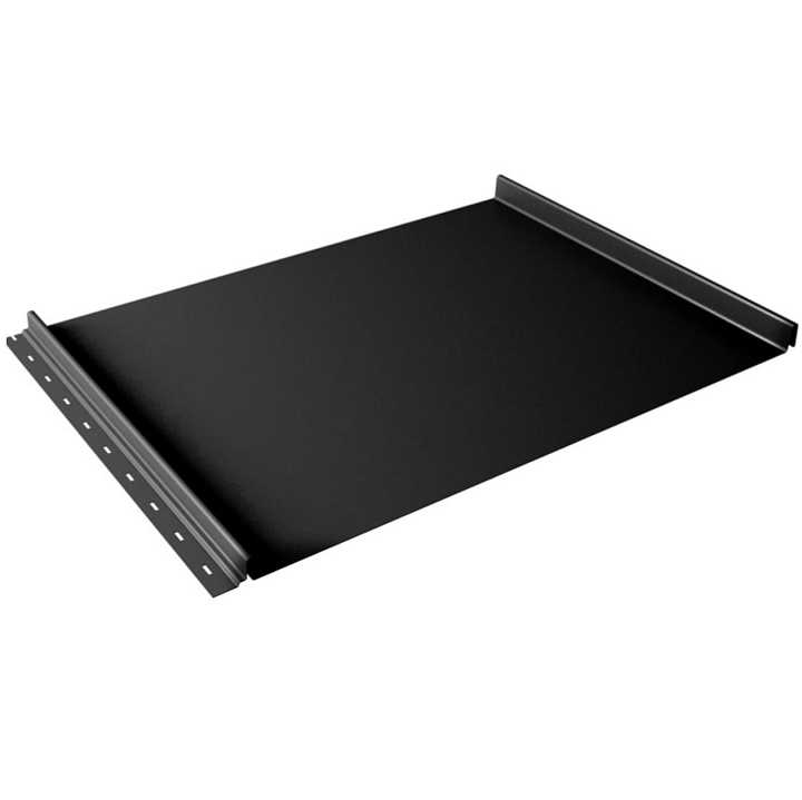 Фальцевая кровля Кликфальц 0,45 Drap TX с пленкой на замках RAL 9005 черный