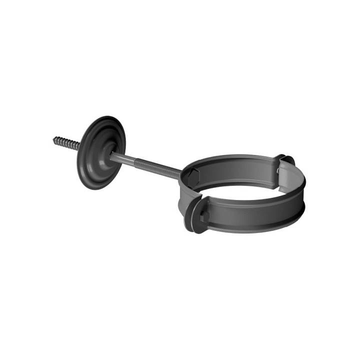 Хомут трубы D90 Docke STAL PREMIUM Графит (RAL 7024)
