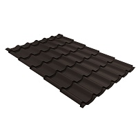 Металлочерепица Классик 0,5 Drap TX RR 32 Темно-коричневый