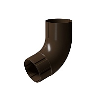 Колено 72⁰ D90 Docke STAL PREMIUM Каштан (RAL 8017)