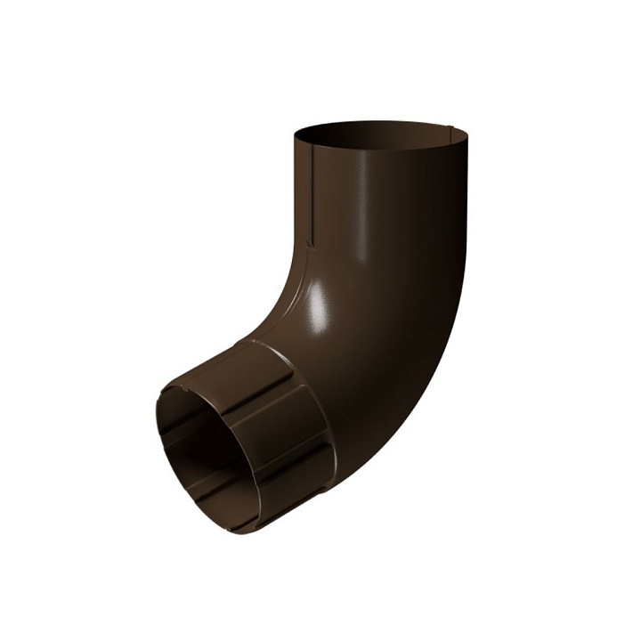Колено 72⁰ D90 Docke STAL PREMIUM Каштан (RAL 8017)