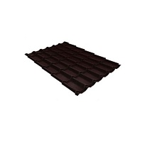 Металлочерепица Классик 0,5 Satin Matt RAL 8017 Шоколад