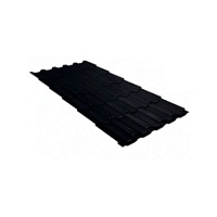 Металлочерепица Квинта плюс 0,5 PurLite Matt RAL 9005 Черный