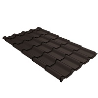 Металлочерепица Камея 0,5 Drap TX RR 32 Темно-коричневый