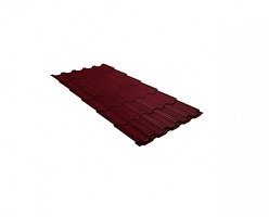 Металлочерепица Квинта плюс 0,5 Satin RAL 3005 Красное вино