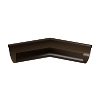 Угол внешний 135⁰ D125 Docke STAL PREMIUM Каштан (RAL 8017)