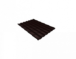 Металлочерепица Классик 0,5 Satin RAL 8017 Шоколад