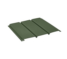 Софит стальной без перфорации Pural Темно-зеленый RR11