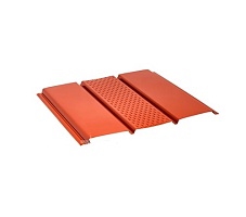 Софит стальной с центральной перфорацией Pural красный RR29